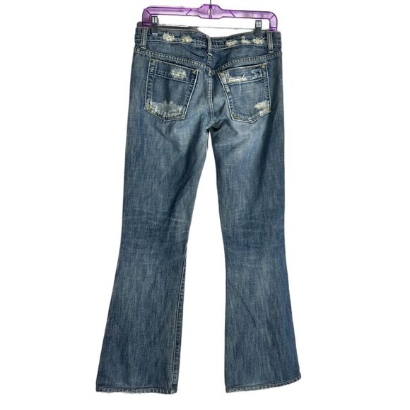 Vintage Joe's Jeans Distressed Flare Jeans - Size 29 Retro Style Jeans Y2K - Picture 3 of 6